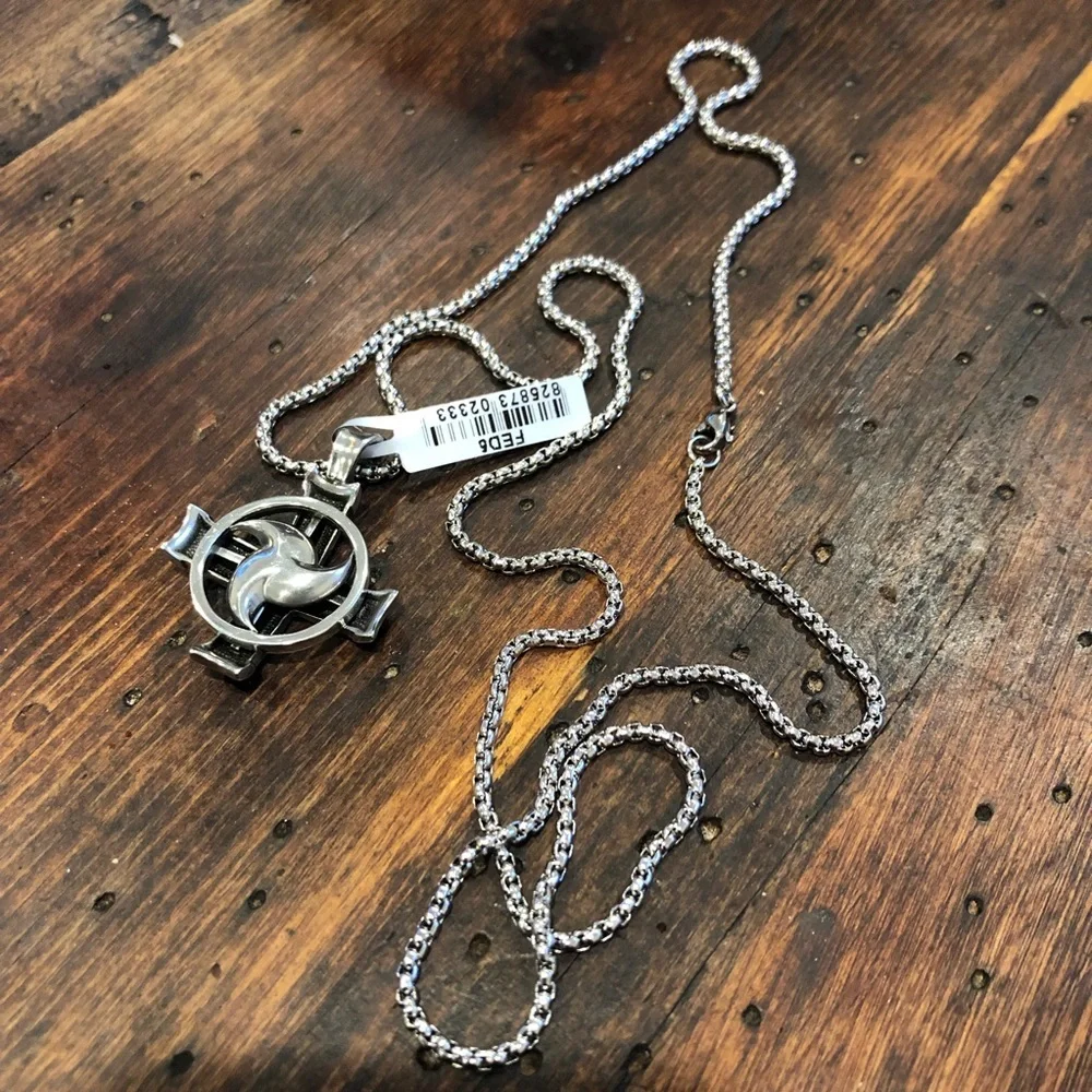 BICO Cross Pendant with Sterling Silver Necklace.